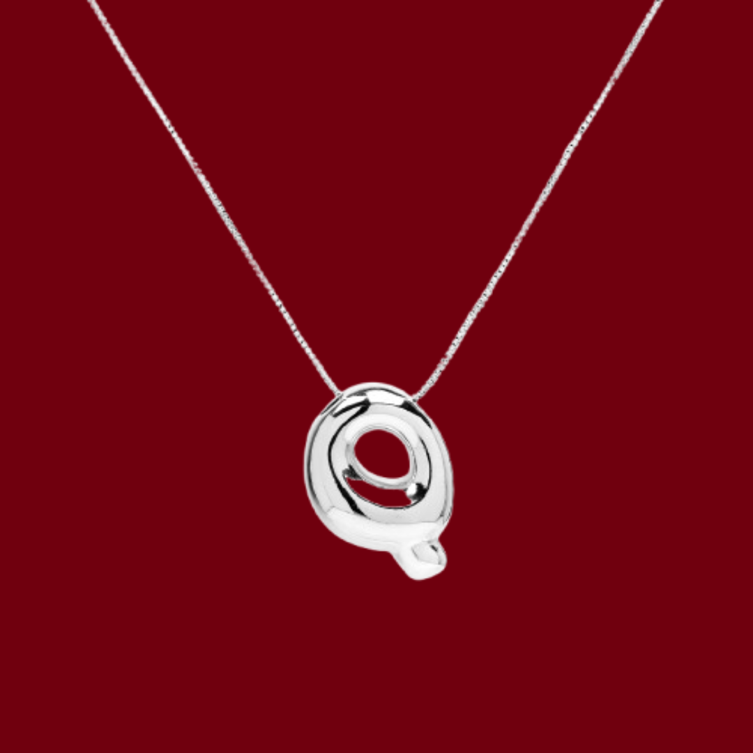 Bubbly Silver Necklace
