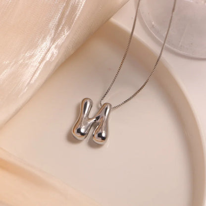 Bubbly Silver Necklace