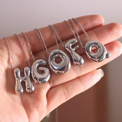 Bubbly Silver Necklace