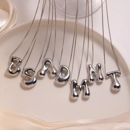 Bubbly Silver Necklace