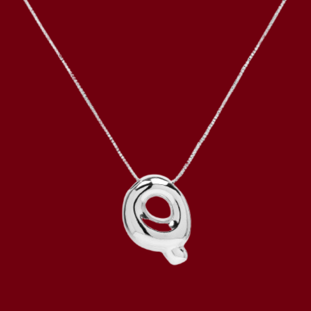 Bubbly Silver Necklace